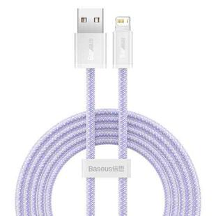 Baseus Dynamic 2 Series 2.4A USB to 8 Pin Fast Charging Data Cable, Cable Length:2m(Purple)
