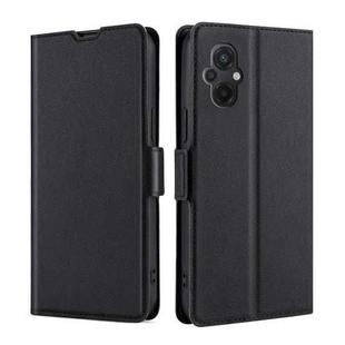 For Xiaomi Poco M5 4G Ultra-thin Voltage Side Buckle Horizontal Flip Leather Phone Case(Black)