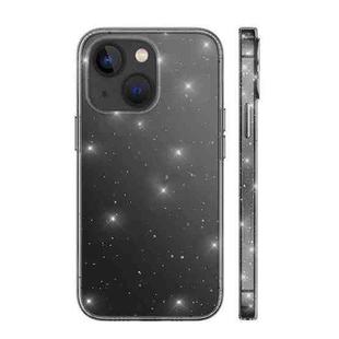 For iPhone 14 wlons All-Inclusive Glitter Phone Case(Transparent Black)