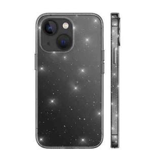 For iPhone 14 Plus wlons All-Inclusive Glitter Phone Case(Transparent Black)