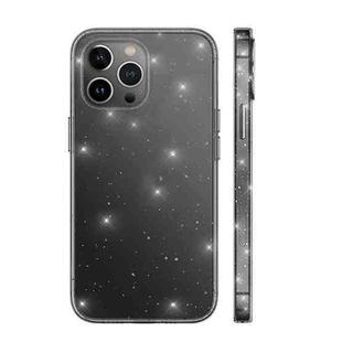 For iPhone 12 Pro Max wlons All-Inclusive Glitter Phone Case(Transparent Black)