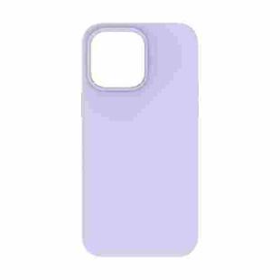 For iPhone 14 Pro TOTUDESIGN AA-148 Brilliant Series Shockproof Liquid Silicone Phone Case(Light Purple)