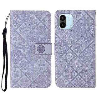 For Xiaomi Redmi A1 Ethnic Style Embossed Pattern Leather Phone Case(Purple)