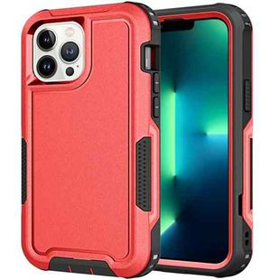 For iPhone 13 Pro 3 in 1 PC + TPU Shockproof Phone Case(Red)