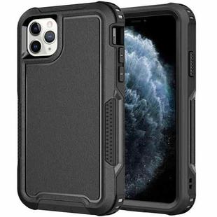 For iPhone 11 Pro 3 in 1 PC + TPU Shockproof Phone Case(Black)