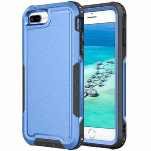 For iPhone 6 Plus / 7 Plus / 8 Plus 3 in 1 PC + TPU Shockproof Phone Case(Blue)