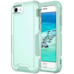 For iPhone 6 / 7 / 8 / SE 2020 3 in 1 PC + TPU Shockproof Phone Case(Mint Green)