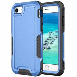 For iPhone 6 / 7 / 8 / SE 2020 3 in 1 PC + TPU Shockproof Phone Case(Blue)