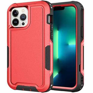For iPhone 12 Pro Max 3 in 1 PC + TPU Shockproof Phone Case(Red)