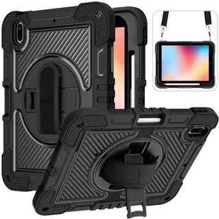 For iPad 10th Gen 10.9 2022 360 Degree Rotation Shockproof Silicone + PC Tablet Case(Black)