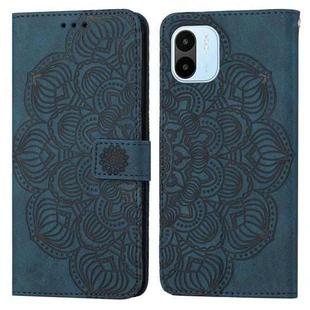 For Xiaomi Redmi A1 Mandala Embossed Flip Leather Phone Case(Blue)