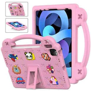 For iPad 10th Gen 10.9 2022 Handle Kickstand Children EVA Shockproof Tablet Case(Pink)