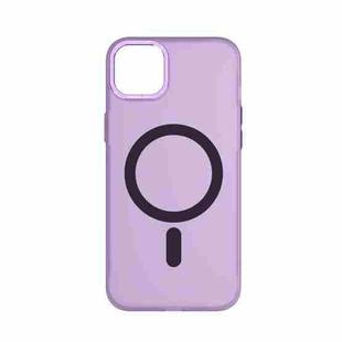For iPhone 14 Plus TOTUDESIGN AA-194 Crystal Color Series Magsafe Magnetic Phone Case(Purple)