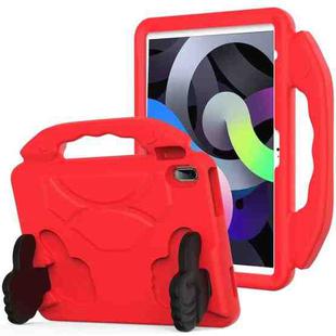 For iPad 10th Gen 10.9 2022 Children EVA Shockproof Tablet Case with Thumb Bracket(Red)