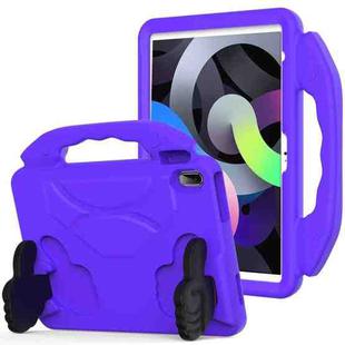 For iPad 10th Gen 10.9 2022 Children EVA Shockproof Tablet Case with Thumb Bracket(Purple)