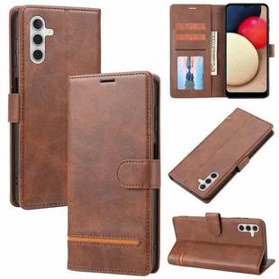 For Samsung Galaxy A14 5G Classic Wallet Flip Leather Phone Case(Brown)