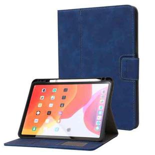 For iPad 10th Gen 10.9 2022 Calf Texture Horizontal Flip Leather Tablet Case(Dark Blue)