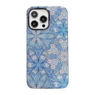 For iPhone 14 Dual-side Laminating TPU Phone Case(Mandala Totem Flower)