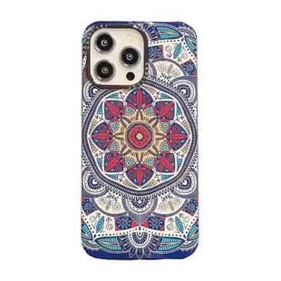 For iPhone 14 Pro Max Dual-side Laminating TPU Phone Case(Vintage Totem Flower)