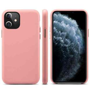 For iPhone 12 mini Lamb Grain PU Back Cover Phone Case(Pink)