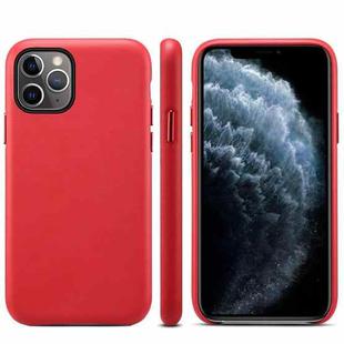 For iPhone 11 Pro Lamb Grain PU Back Cover Phone Case(Red)