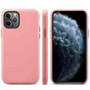 For iPhone 11 Pro Max Lamb Grain PU Back Cover Phone Case(Pink)