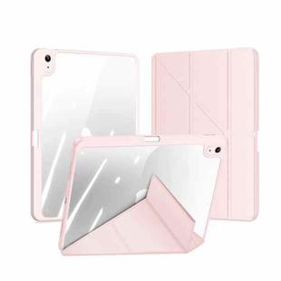 For iPad 10th Gen 10.9 2022 DUX DUCIS Magi Series Smart Leather Tablet Case(Pink)