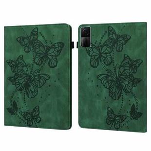 For Xiaomi Redmi Pad 10.61 Embossed Butterfly Pattern Leather Tablet Case(Green)
