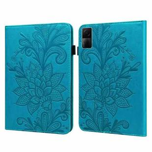 For Xiaomi Redmi Pad 10.61 Lace Flower Embossing Pattern Leather Tablet Case(Blue)