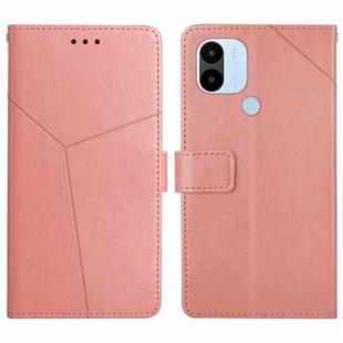 For Xiaomi Redmi A1+ HT01 Y-shaped Pattern Flip Leather Phone Case(Pink)