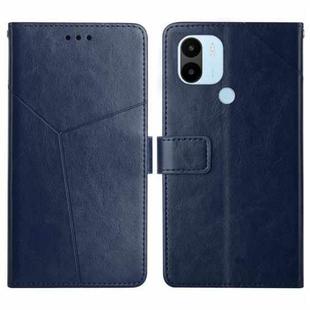 For Xiaomi Redmi A1+ HT01 Y-shaped Pattern Flip Leather Phone Case(Blue)