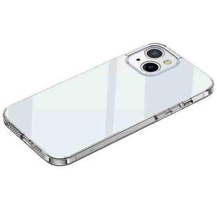 For iPhone 14 SULADA Frosted Series Shockproof Transparent TPU Phone Case(White)