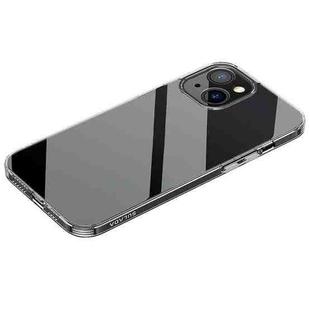 For iPhone 14 Plus SULADA Frosted Series Shockproof Transparent TPU Phone Case(Black)