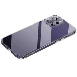 For iPhone 14 Pro SULADA Frosted Series Shockproof Transparent TPU Phone Case(Purple)