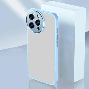 For iPhone 14 Plus Charming Eye Series Lens Protector Skin Frosted Phone Case(Sierra Blue)