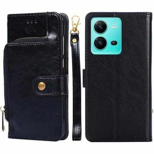 For vivo V25 5G/V25e 5G/X80 Lite Zipper Bag Leather Phone Case(Black)