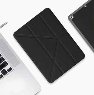 For iPad 10th Gen 10.9 2022 Mutural Multi-fold Smart Leather Tablet Case(Black)