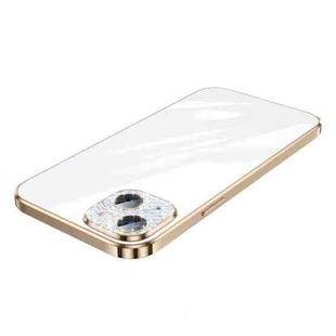 For iPhone 14 Plus SULADA The Glad Eye Series Plating TPU Shockproof Protective Case(Gold)