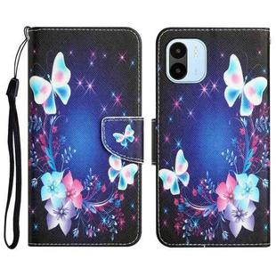 For Xiaomi Redmi A1 Colored Drawing Leather Phone Case(Butterfly)