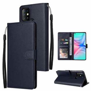For Infinix Hot 10 Multifunctional Horizontal Flip Leather Case with Three Card Slot(Navy Blue)