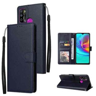 For Infinix Hot 9 Play Multifunctional Horizontal Flip Leather Case with Three Card Slot(Navy Blue)