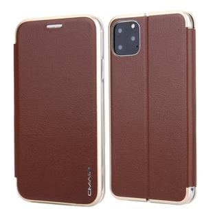For iPhone 11 Pro CMai2 Linglong Series PC+PU Horizontal Flip Leather Case with Holder & Card Slot(Brown)
