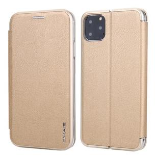 For iPhone 11 Pro Max CMai2 Linglong Series PC+PU Horizontal Flip Leather Case with Holder & Card Slot(Gold)