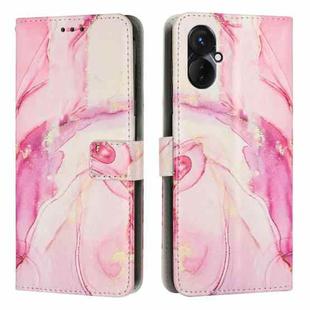 For Tecno Camon 19 Pro 5G Painted Marble Pattern Leather Phone Case(Rose Gold)