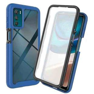 For Motorola Moto G42 Starry Sky Full Body Hybrid Shockproof Phone Case(Royal Blue)