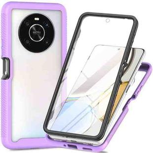 For Honor X9 4G / 5G / Magic4 Lite Starry Sky Full Body Hybrid Shockproof Phone Case(Light Purple)