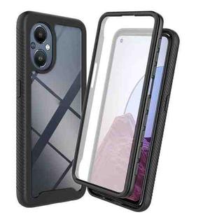 For OnePlus Nord 20 5G / OPPO Reno7 Z / Reno7 Lite / Reno8 Lite Starry Sky Full Body Hybrid Shockproof Phone Case(Black)