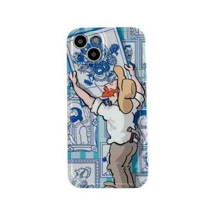 For iPhone 14 Pro Max Oil Painting TPU Phone Case(Hanging Painting)