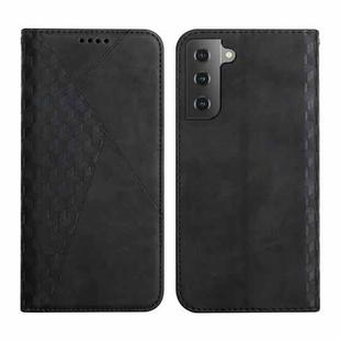 For Samsung Galaxy S23 5G Diamond Splicing Skin Feel Magnetic Leather Phone Case(Black)