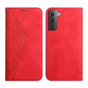 For Samsung Galaxy S23 5G Diamond Splicing Skin Feel Magnetic Leather Phone Case(Red)